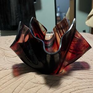 MCM Handkerchief Art Glass Bowl